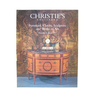 Christie's Auction Catalog Furniture Clocks Sculpture Art Amsterdam 1997